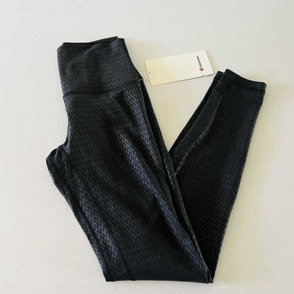 lululemon athletica Pants - LULULEMON ATHLETICA Diverge Emboss Black Align HR Pant 28" Leggings - US 4